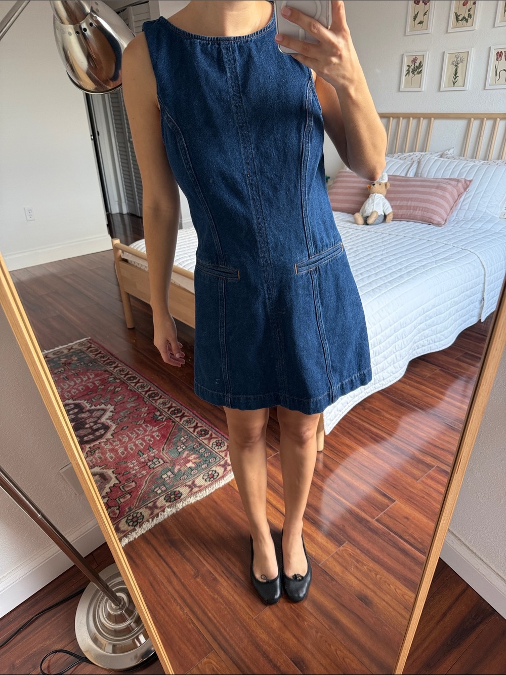 Reformation Citron Denim Dress